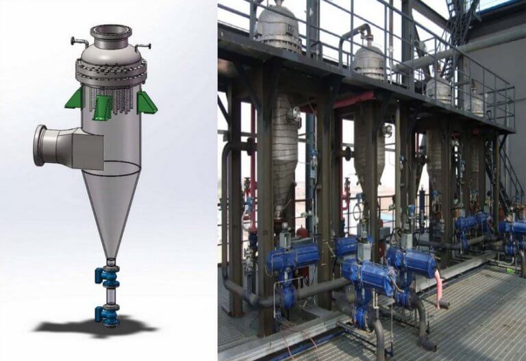 Industrial HighTemp Gas Filter Saifilter Hot Gas System