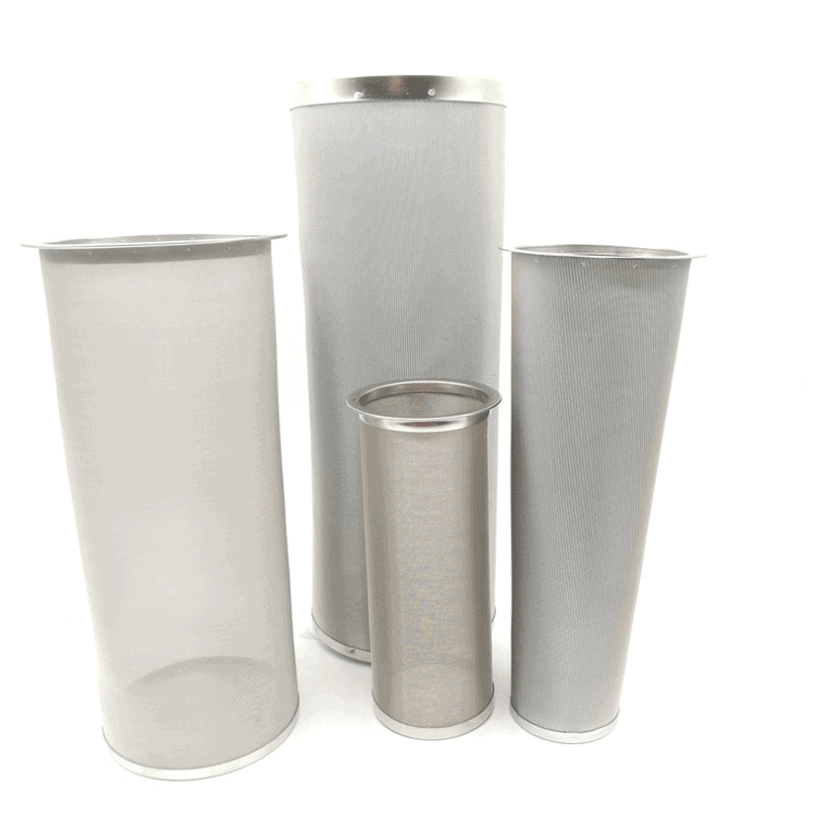 stainless steel mesh filter cartridge fine wire mesh filter