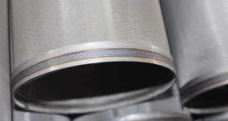 Cylindrical sintered metal fiber filter 002