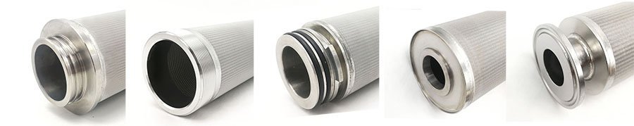 Cylindrical sintered metal fiber filter 005