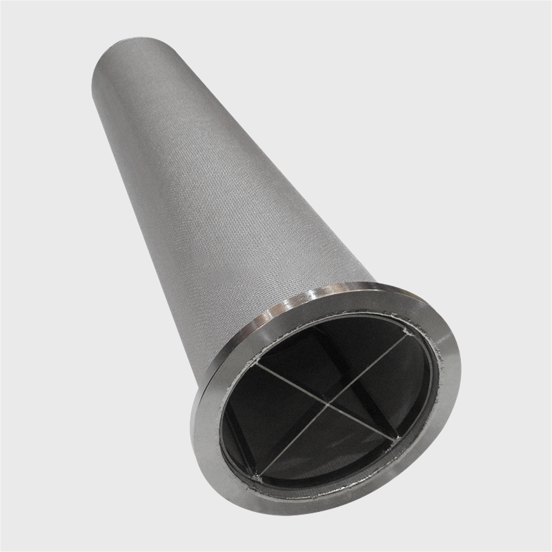 Cylindrical sintered metal fiber filter 007