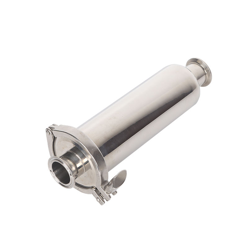 Stainless steel welded straight strainers with in-line connections